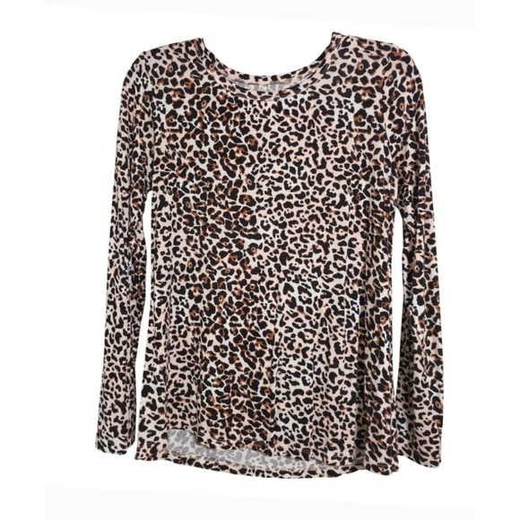 Maurices Tops - Maurices Long Sleeve Leopard Print Top 24/7 Size S EUC